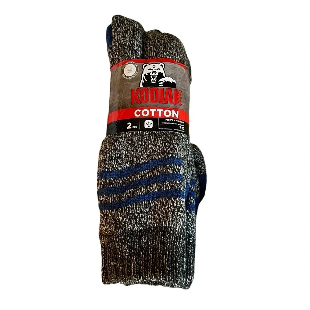 Kodiak Cotton Thick Tall Boot Socks 2‎ Pairs New